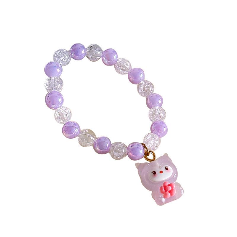 Sanrio Cartoon Gelee-Farbe Perlenarmband für Mädchen und Schülerinnen