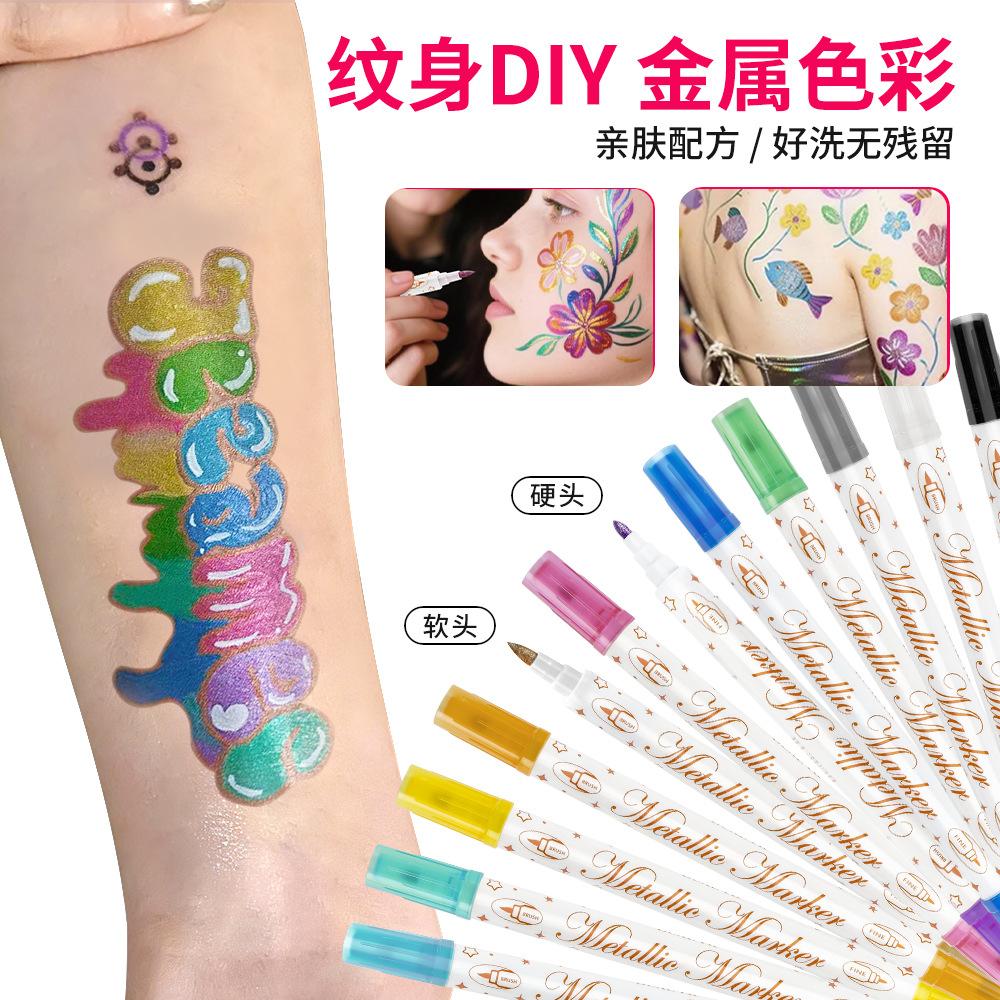 Double-Tip Acrylic Metal Marker Student-Grade Marker Opaque Layered Colors Water-Based Art Marker