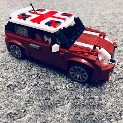 Küçük Parçacık Yapı Taşları Mini Araba Minicooprer Araba Oyuncak