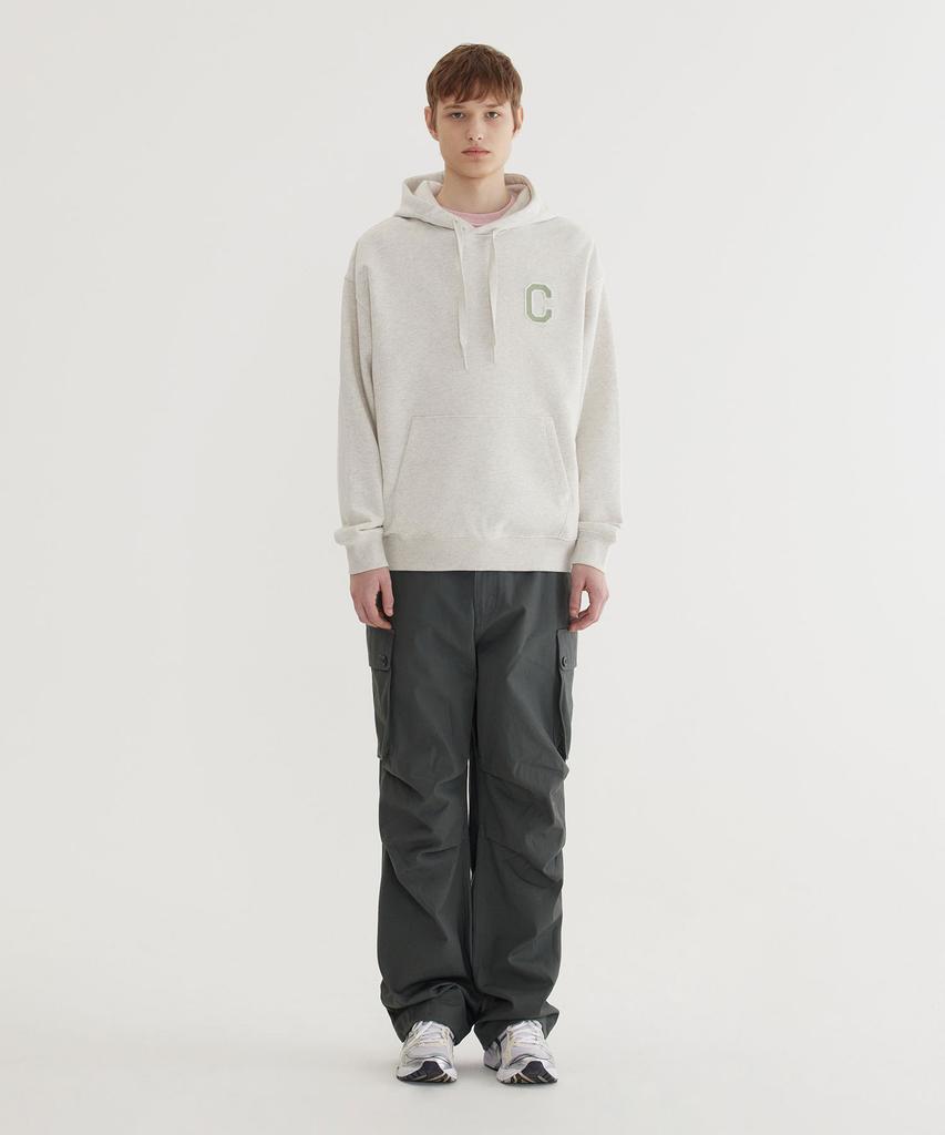 C Logo Hoodie Oatmeal