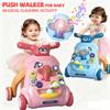 Déambulateur Dragon pour Bébé avec Roue Kawaii Jouet Musical Lumineux Pousser pour Marcher pour Tout-Petit Activités Multifonctions Jouet pour Bébé 0-12 Mois