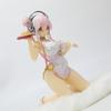 Emontoys Sonicomi Super Sonico Figure Cheongsam Anime Girl Pvc Action Toy Statue Game Collection Model Doll 1/7 Poseable Articulated Scale Detailed