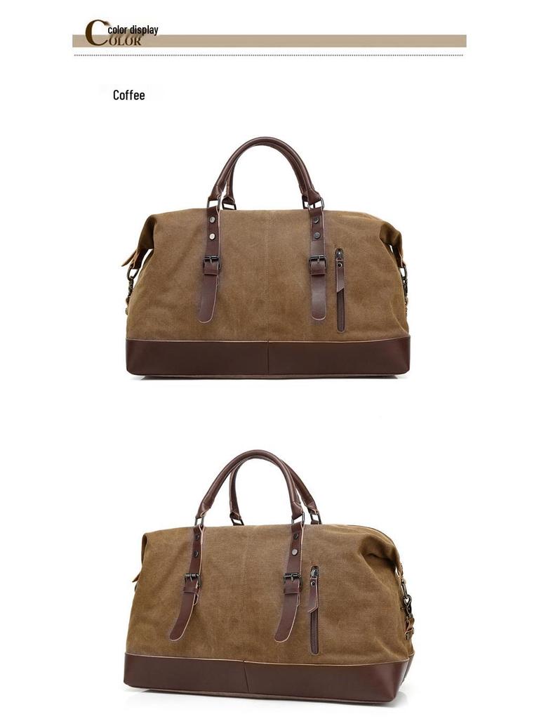 Stylowa Torba Podróżna Unisex Płócienna o Dużej Pojemności - 3 w 1: na Ramię, Crossbody i do Ręki