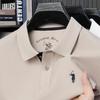 Mercerized Cotton Polo Shirt: Men's Summer Short Sleeve with Small Pony Logo