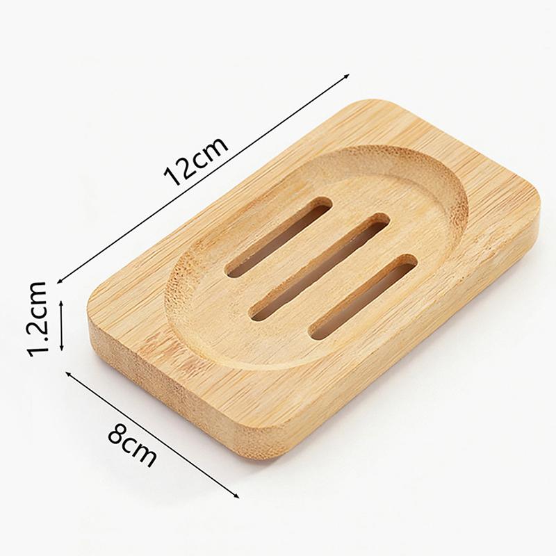 Bamboo Case Tray Wooden Prevent Mildew Drain Soap Box Natural Bamboo Dishes Bath Soap Holder Container Bathroom Washroom Tools