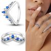 New Rings For Women 100% 925 Silver Star Moon Colorful Zircon Rings Fine Wedding Engagement Birthday Jewelry Gifts