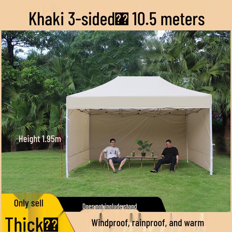 Transparent Tent Side Panel: Windproof & Waterproof Outdoor Canopy Enclosure with Thick Fabric and Durable Edging