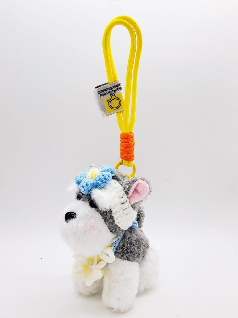 Snow Terrier Soft Plush Bag Hook Animal Charm Trendy Girls Accessory Gift