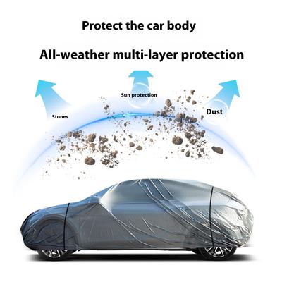 Plná ochrana do každého počasí Plachta na auto Vodotěsná Prachotěsná UV ochrana Pro venkovní přístřešek pro vozidlo Ochrana sedanu