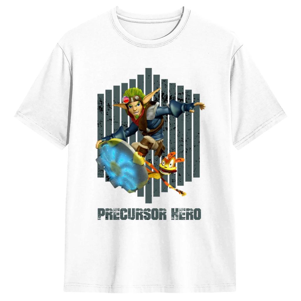 Unisexs Precursor Hero Jak and Daxter T Shirts Pure Cotton Tees Summer Vintage Short Sleeve T Shirt ONeck Hippie Loose Tshirt