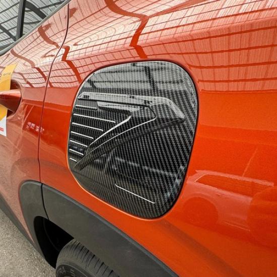 For Chevrolet Trax 2024-25 Carbon Fiber ABS Fuel Filler Tank Gas Cap Cover Trim