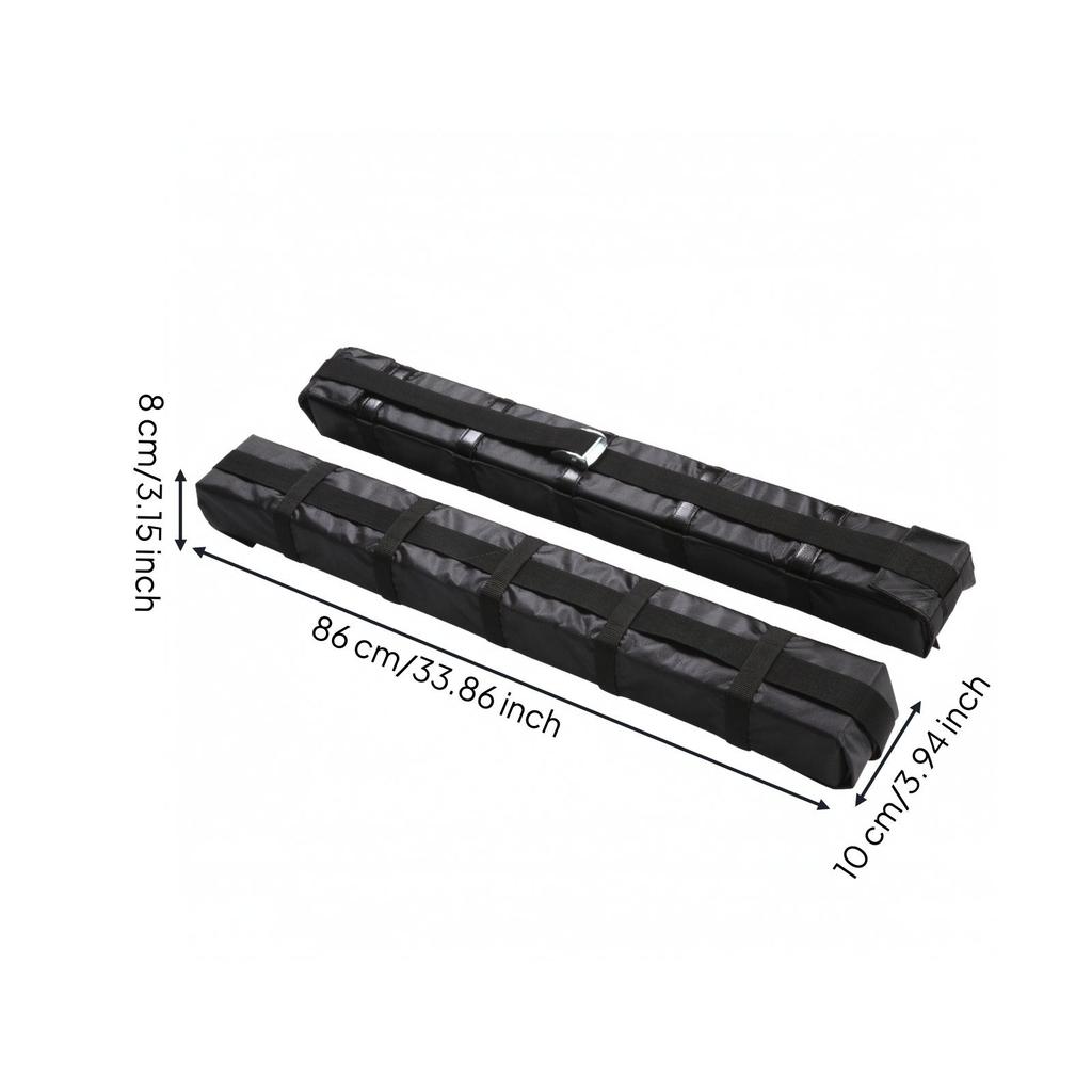 2 Pieces Foam Roof Rack Pads Cushioned for Surfers, Kayakers