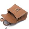 Leather cowhide Belgian new leather horseshoe buckle messenger bag portable messenger women's bag