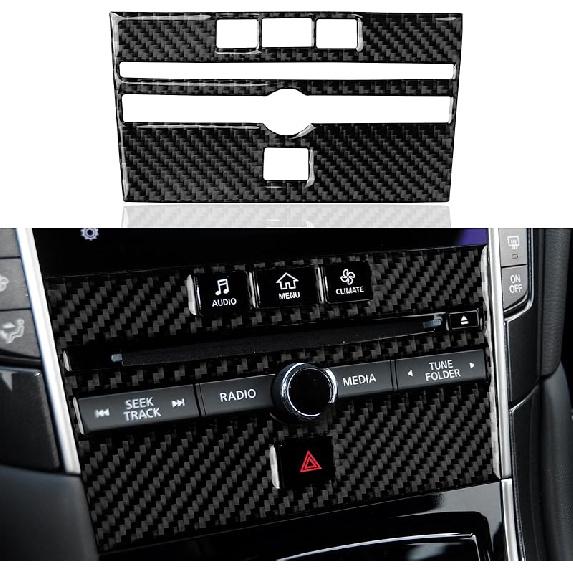 Car Sticker Carbon Fiber Interior Trim Cover for Infiniti Q50 2018-2024 QX50 -2024 Q60 2017- Decal Accessories
