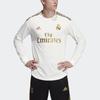 Adidas Real Madrid 2019-2020 Season Player Edition Letter Logo Stripe Sports Soccer Long Sleeve Jersey Men Tops White DW4437