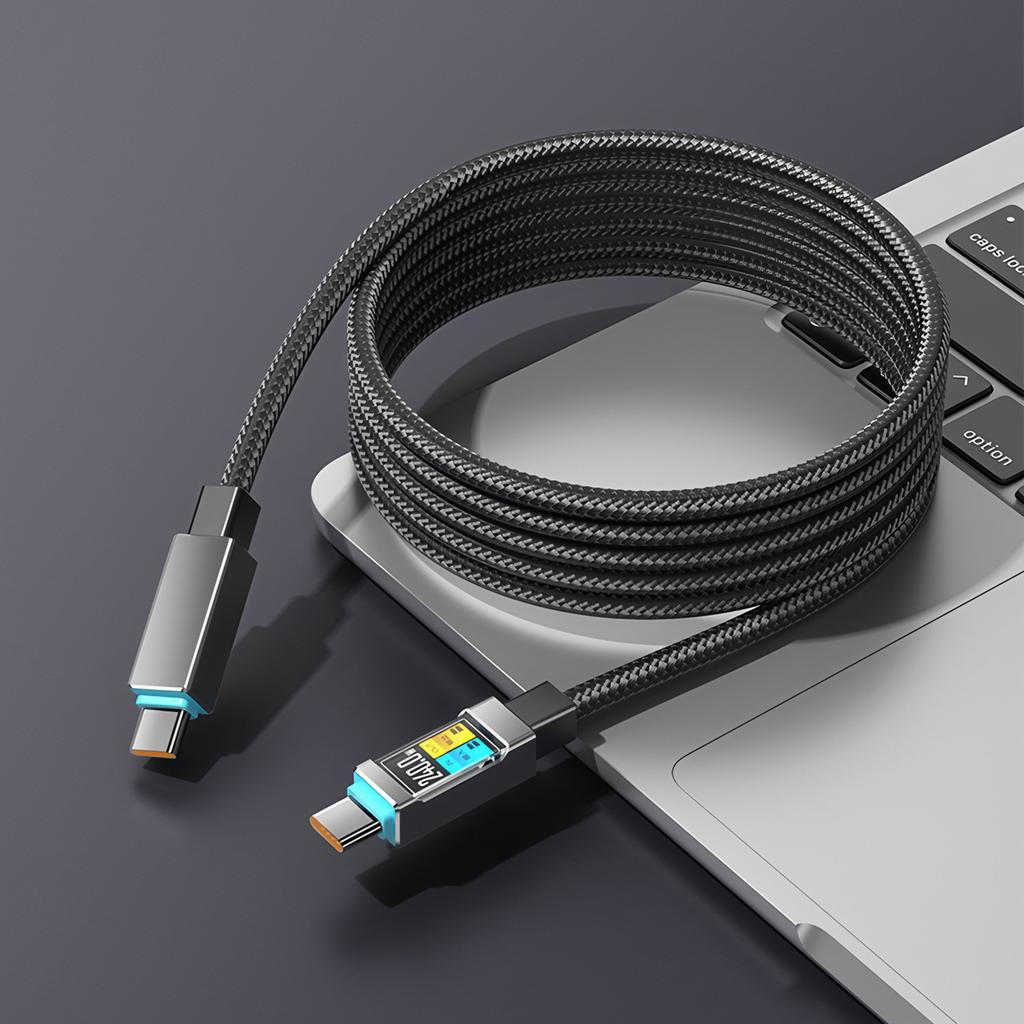 240W Fast Charge PD Type C Liquid Silicone Cable 1.4M Usb Cable Usb C To C Charger Cable for iPhone17 Samsung Xiaomi Huawei