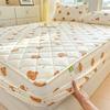 Quilted Mattress Cover Thicken Bed Linen Single/Double Bedspread Home Soft Bed Covers Cotton Surface Free Two Pillowcases