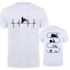 Men T-Shirt Motorcycles Evolution ECG Graphic Y2k Tops Funny Hip Hop Streetwear Two-sided Short Sleeve Tees Oversized Clothing