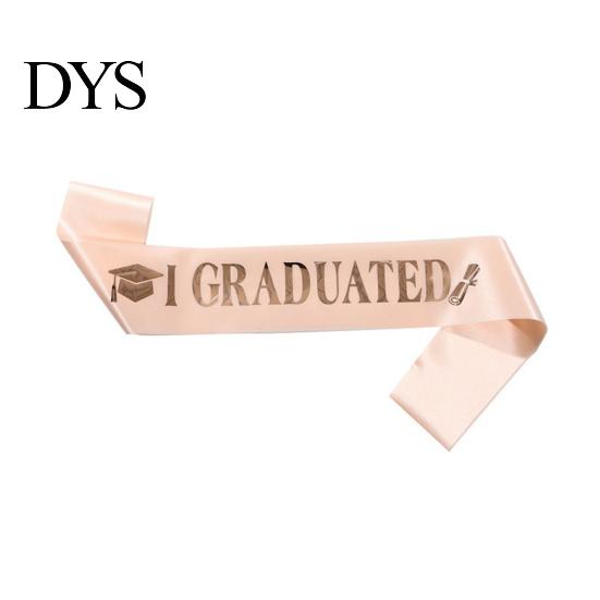 Graduation Ceremony Sash Class of 2026 Grad Honor I Adjustable Graduated Satin for Congrats Graduates Party Supplies Customizable Length