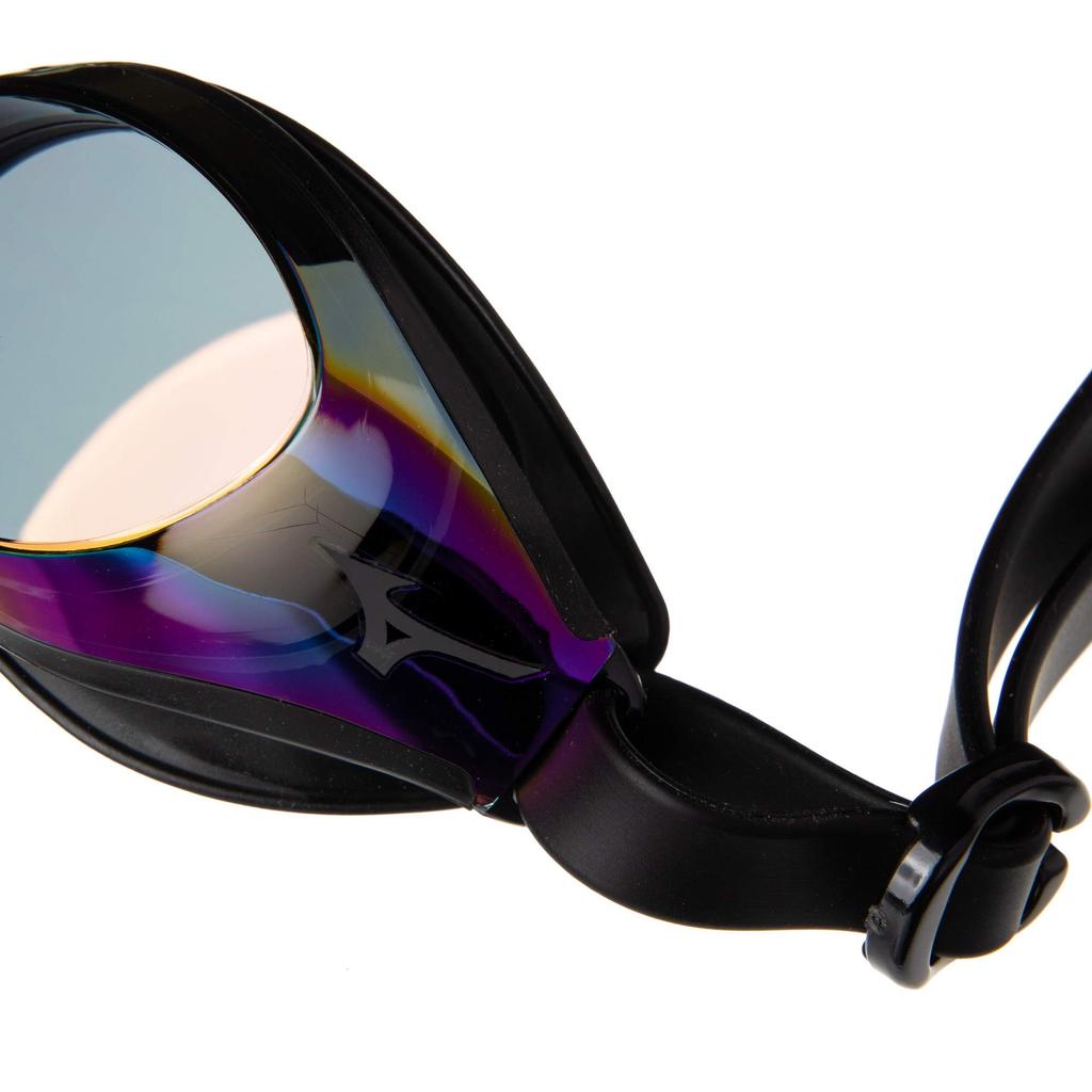 Mizuno Swimming Dark Smoke with Pastel Pink for Fitness Swimwear Goggles, N3JE800109, Mirror,