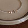 925 Sterling Silver Sparkling Zircon Mini Butterfly Earrings for Women Fashion Temperament Versatile Jewelry Accessories