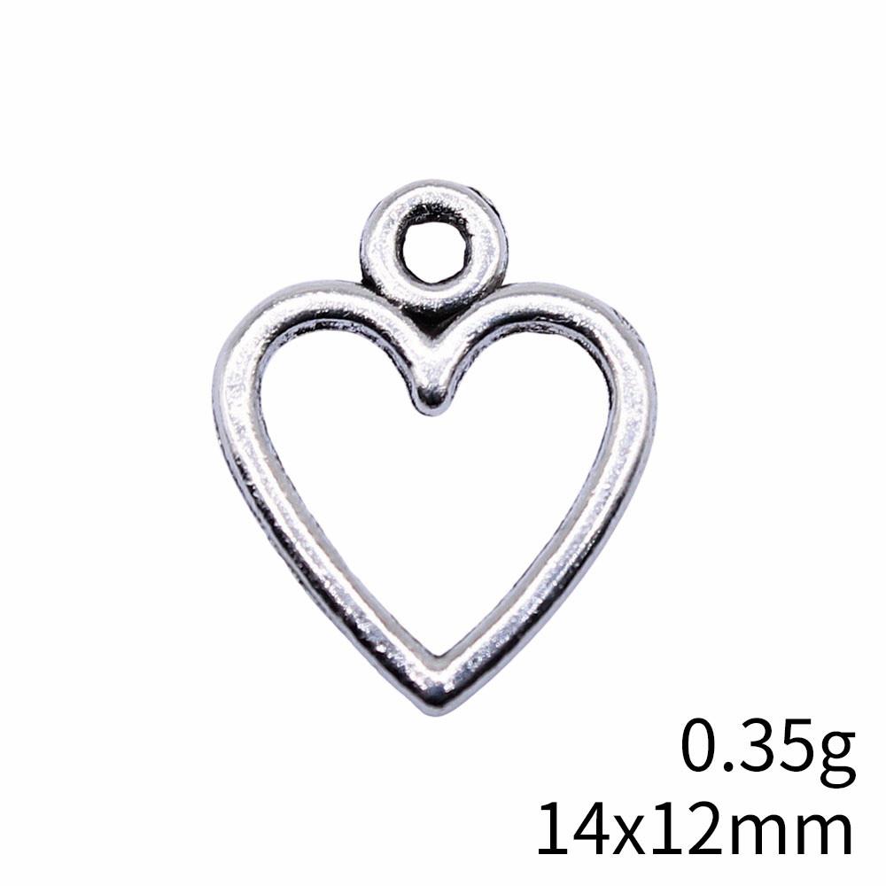 Back To School Charm Bracelet Hollow Peach Heart Charms Pendant Ornaments For Home Male Pendant