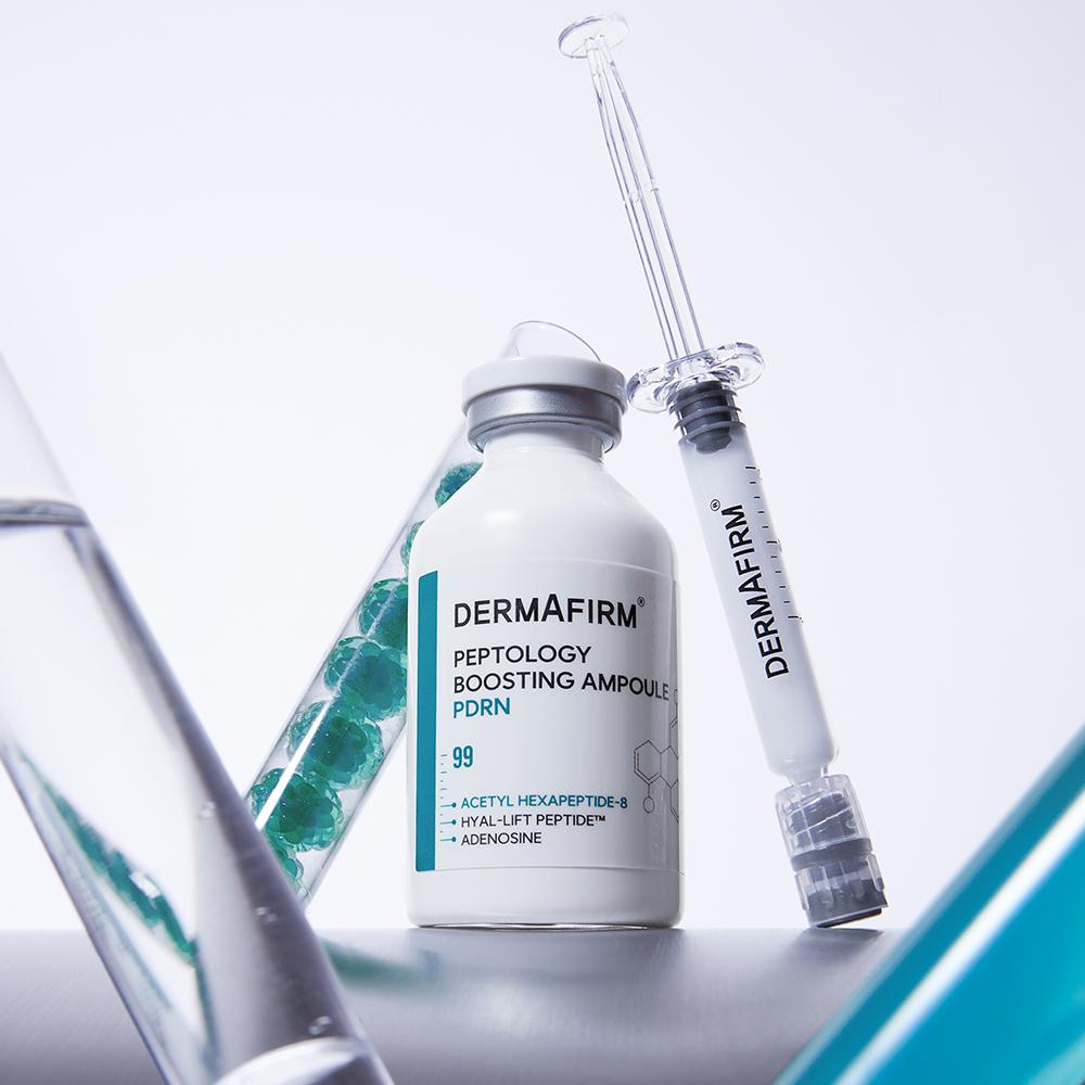 Derma Firm [huening Kai Pick Skin Volume] Derma Firm Peptiology Boosting Ampoule Pdrn 30ml Project  +30ml Refill 