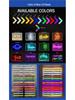 Neon Lights Beer Party Decoration with English Letters