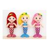 Mermaid Plush Toy - Cute Doll for Room Decoration, Gift for Girls, Birthday, Christmas - Soft & Huggable, Sparkly Tail, Easy To Carry (Red, 30cm)