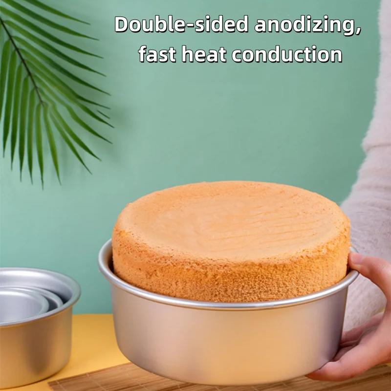 1pc-6 Inch Chiffon Cake die Removable bottom Round Cake Bakeware for Home DIY Aluminum alloy baking cake Mold pan cake tin