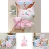 Sleeping Cat Plush Keychain With Pillow Hugging Design For Kids And Collectors