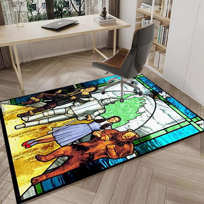Wonderful Wizard Adventure Carpet, Chair Rug,Rug for Office Bedroom living rooms, Doormat decor Fan Gift Christmas Gift