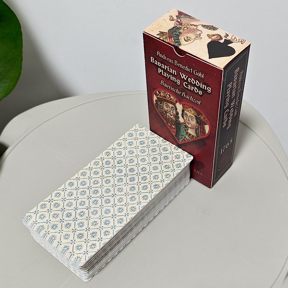 1765 Bavarian Wedding Tarot Playing Cards Complete 78 Card Deck 12*6cm on Double-embossed Cardstock
