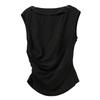 Sancai Lyocell Off-Shoulder Sleeveless Top