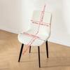 1/4/6pcs Nordic Solid Color Curved Chair Cover Stretch Jacquard Dining Chair Slipcover Dust-proof Seat Cover for Wedding Banquet