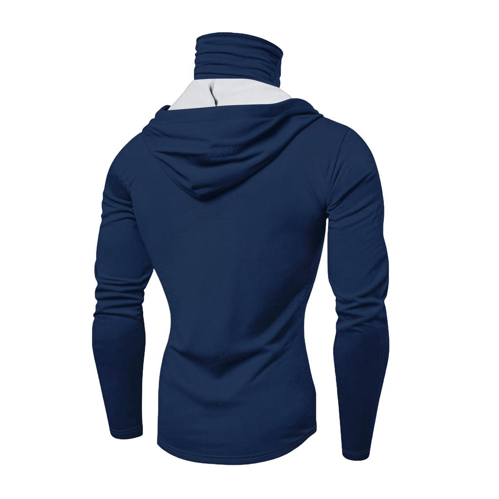 Men's Summer Casual Long Sleeve Hoodie Quick Dry Flag Print Sun Protection Shirt Fishing Fitness Sports Outdoor Wear