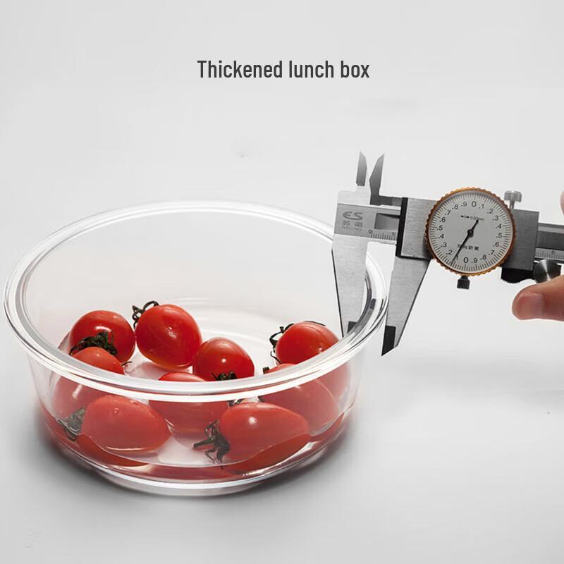 BURNELL Round Heat-Resistant Glass Food Storage Set, 3-Piece