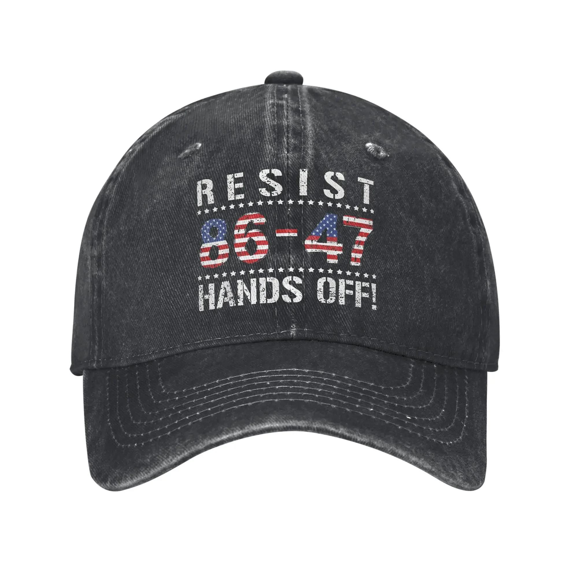 Hands Off Protest Statement April 5 2025 Trucker Hat Outfits For Unisex Baseball Cap Retro Wear Sun Caps Adjustable One Size