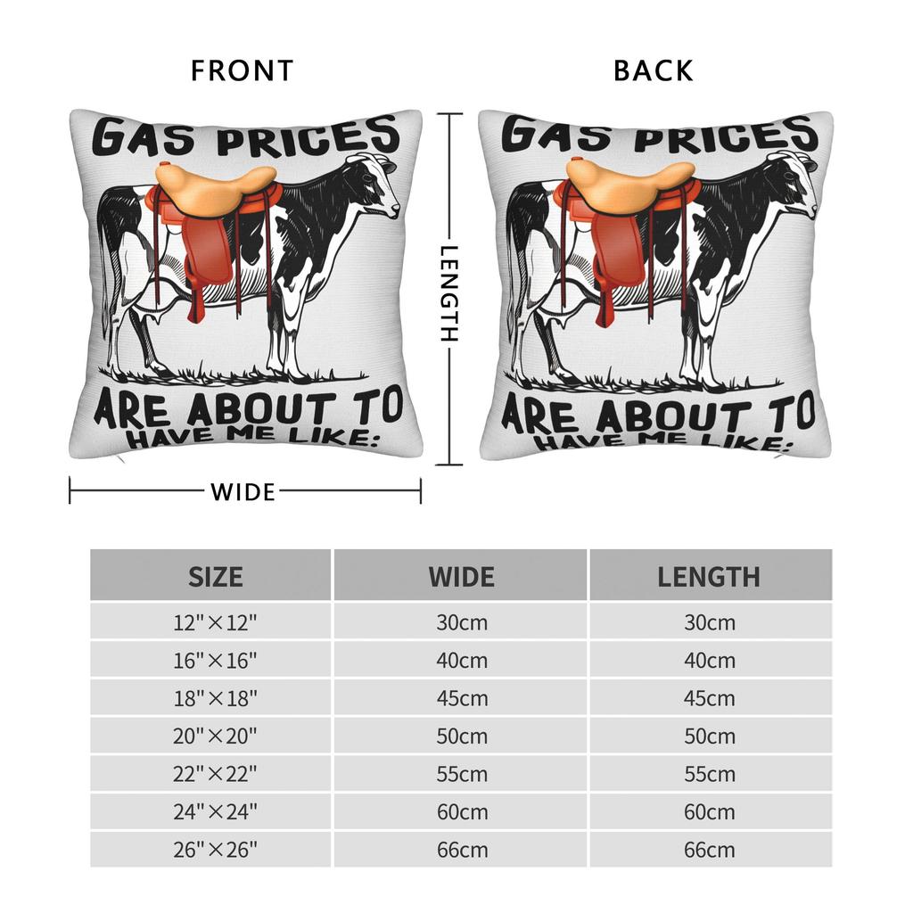 Gas Prices Got Me Like Pillow Case Comfy Pillow Cover Cute Funny Pillowcases For Living Room Chair
