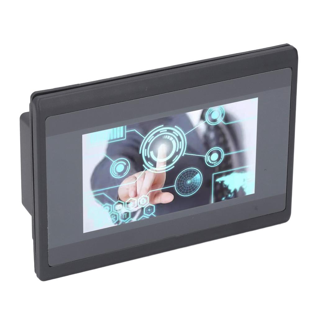 HMI PLC Touch Screen with 2 Way K Type Thermocouple Relay Output DC24V 12 In 10 Out 4.3 Inch LCD Scr