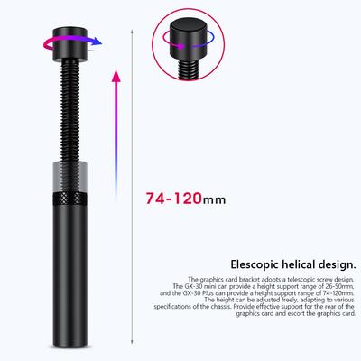Video Card Holder VC-15/16Plus GX-30Plus Graphics Card GPU Brace Vertical Telescopic Rotating Stand Bracket Video Card Sag Holde