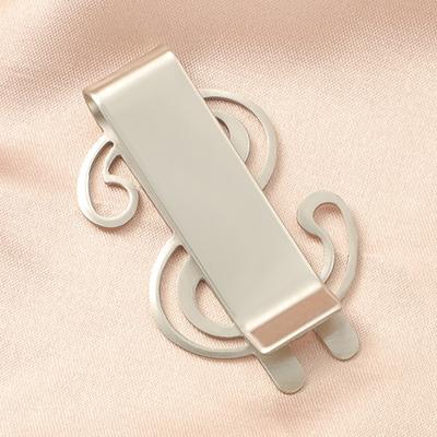 1 pz Fermasoldi sottile in acciaio inox Fermasoldi Banconote Banconote Clip di credito Design dollaro Portamonete Banconote Contanti Morsetto