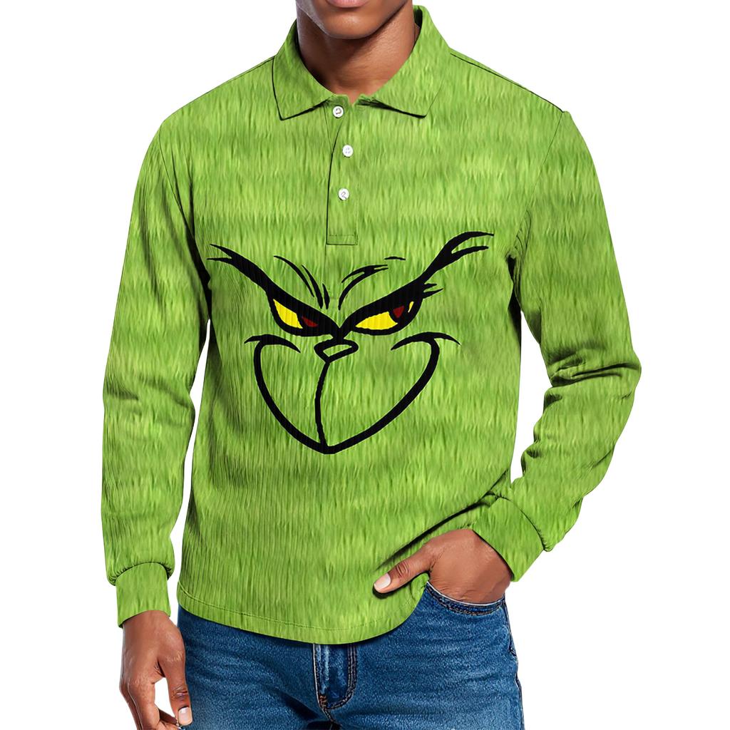 Lässiges, einfarbiges Herrenhemd mit langen Ärmeln