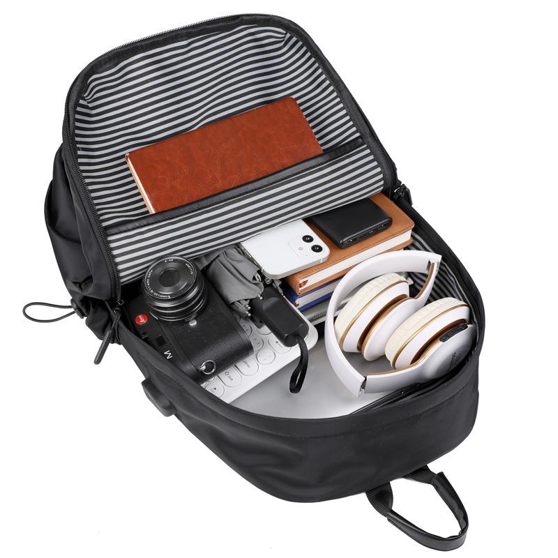 TS JYL laptop bag,Men Simple Backpack Large Capacity Casual Multi-Function Laptop Bag