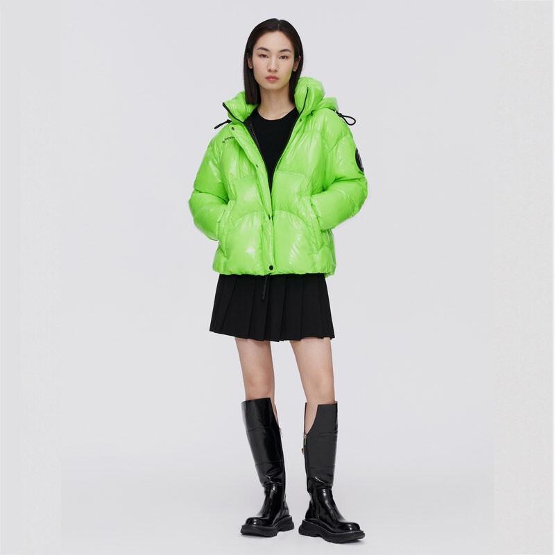 BOSIDENG Women's Puffy Thick Short Down Jacket B10143156
