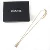 Excellent CHANEL Necklace Camellia COCO Mark Rhinestone Faux Pearl gold B22K Used