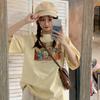 vintage funny cartoon print high street white short sleeved t-shirts for women's summer casual oversized t shirt harajuku streetwear tshirt y2k tops