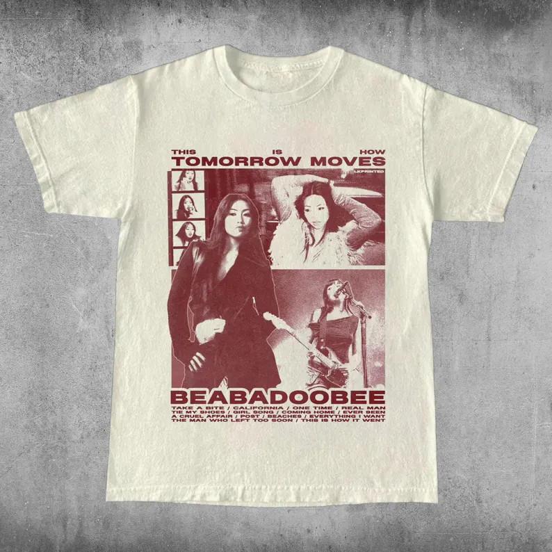 Графика Beabadoobee ; Эстетичная футболка в винтажном стиле; Унисекс Повседневная футболка FL03 XL