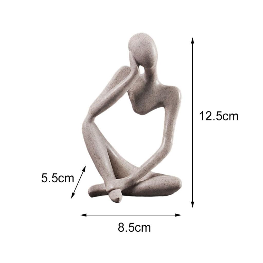 Abstract Thinker Statues Resin Figurine Characters Sculpture Craft Ornaments