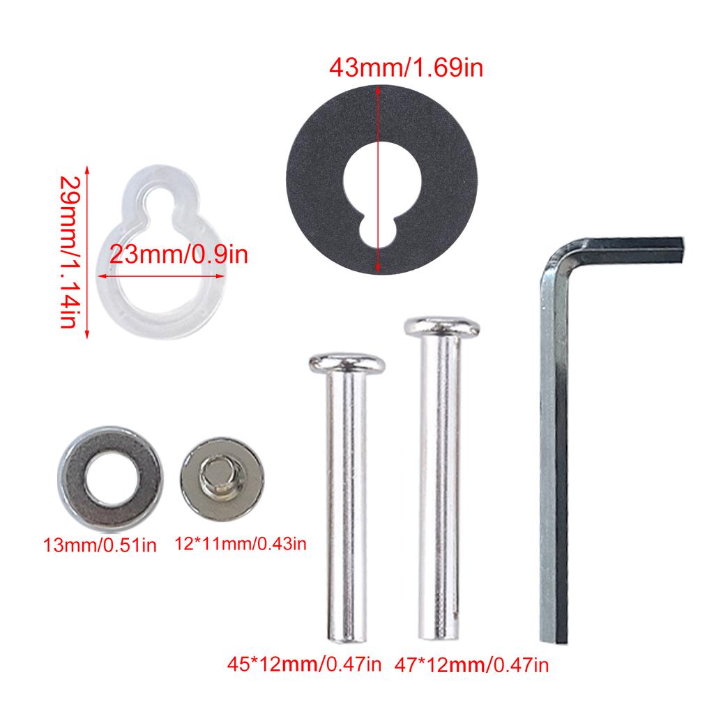 8Pcs Travel Luggage Suitcase Replacement Wheels 55mm Black Plastic Caster Wheels Repair Kits Shelf Replacement Wheels